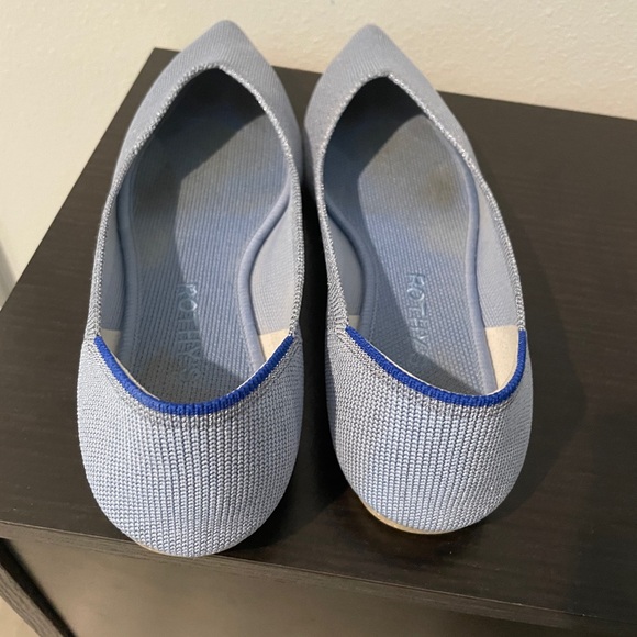 Rothy’s The Point Something’s Blue Metallic- gently used. Size 7.5 - Picture 3 of 6